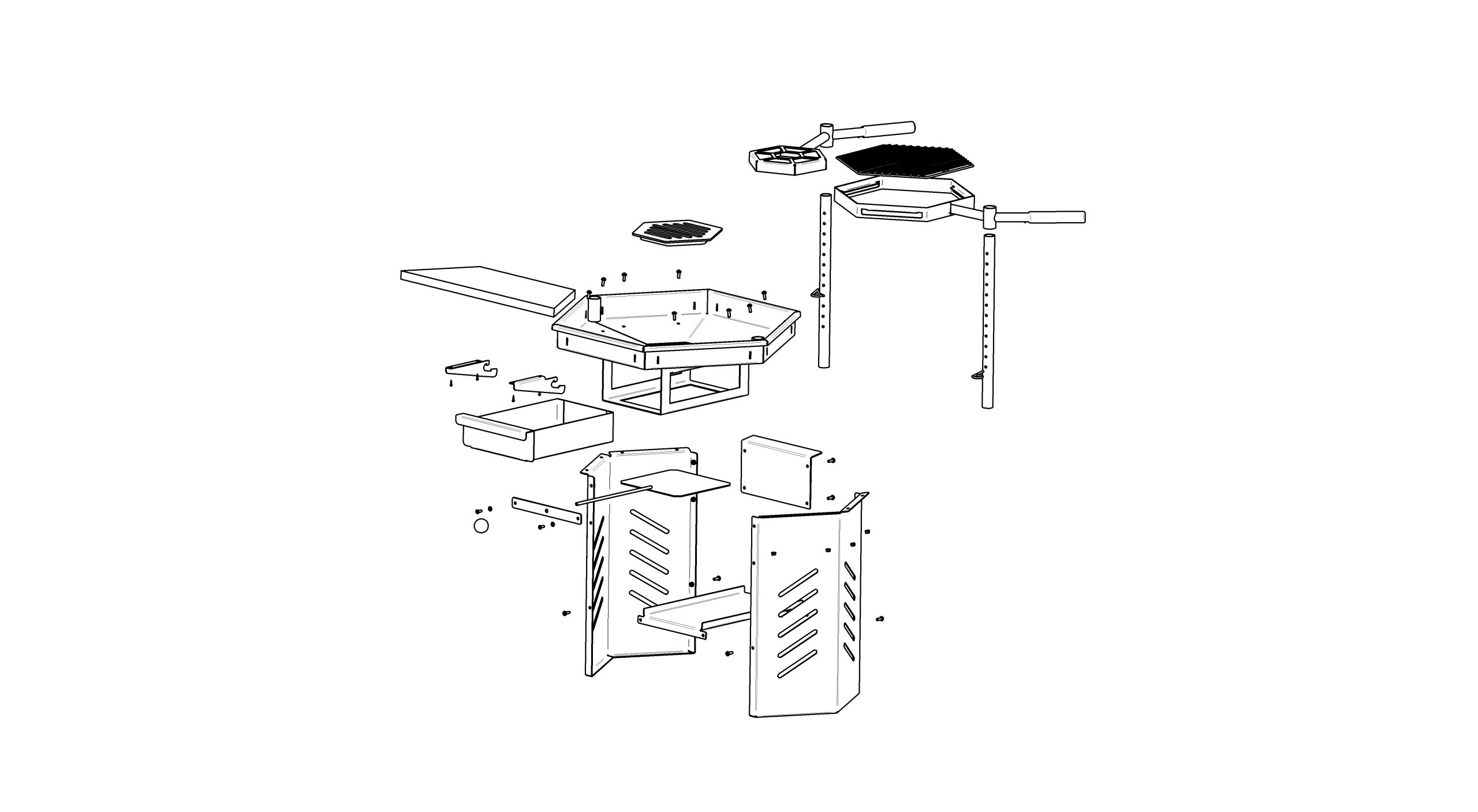 Professional BBQ Grill 6 Corner - Image 7