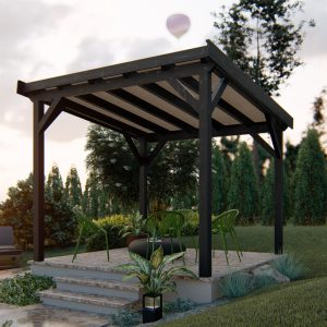 Pergola Zulu 3×3 m wooden pergola