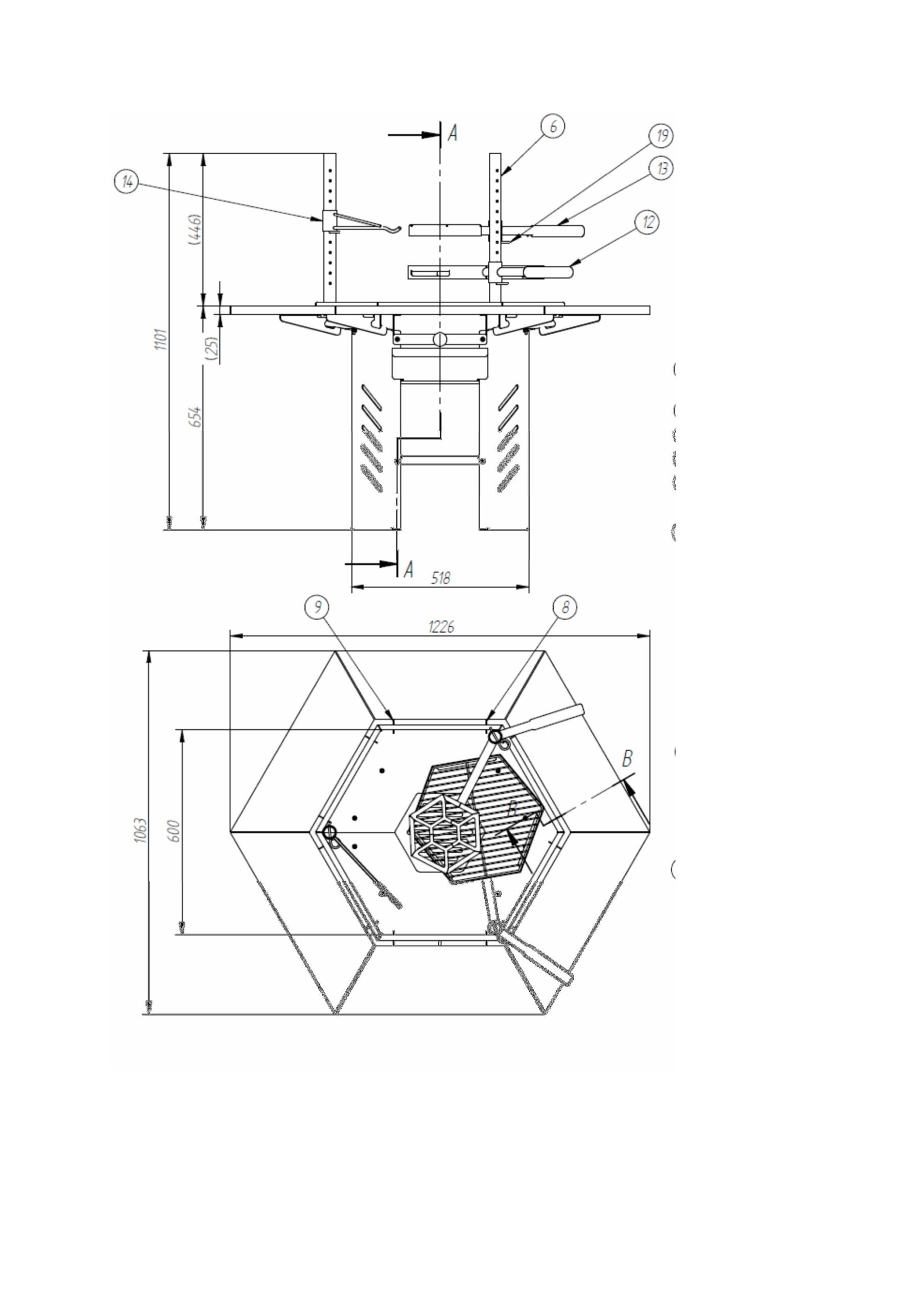 Professional BBQ Grill 6 Corner - Image 6