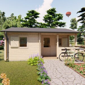 Eco-friendly Scandinavian wooden house quick build delivered to Australia